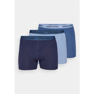 Afbeelding van Björn Borg 3 PACK Onderbroeken, Heren, Maat: Small, Dark blue/light blue/dark blue