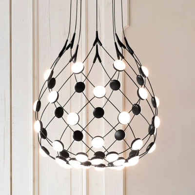 Afbeelding van Luceplan Mesh hanglamp Ø55 LED 5m snoer