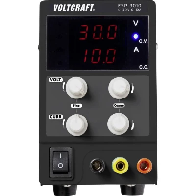 Afbeelding van VOLTCRAFT ESP 3010 Labvoeding, regelbaar 0 30 V/DC 10 A 300 W Steekaansluiting 4 mm Smal model Aantal uitgangen: 1 x