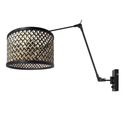 Afbeelding van Steinhauer wandlamp Prestige chic zwart metaal 3794ZW
