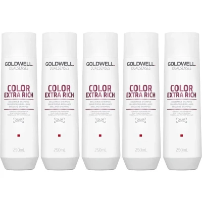Afbeelding van 5x Goldwell Dualsenses Color Extra Rich Brilliance Shampoo 250ml bundel/set/pakket