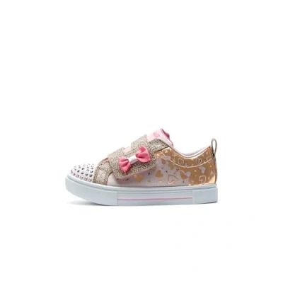 Afbeelding van Skechers Twinkle Sparks Sneakers laag Light pink/rose gold voor kinderen, Maat: 26, Textiel
