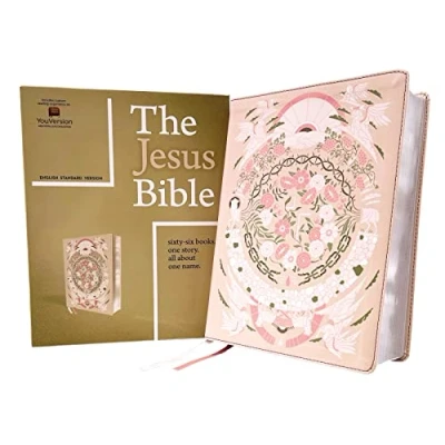 Afbeelding van The Jesus Bible Artist Edition, ESV, Leathersoft, Peach Floral