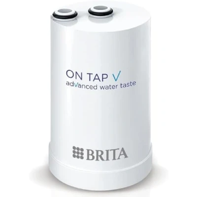 Image de BRITA ON TAP V (600L) Cartouche de rechange Pour filtre à eau une durable bon goût, réduit les micro particules, PFAS, métaux lourds et autres substances qui altèrent le goût