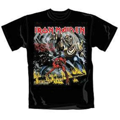Afbeelding van Iron Maiden Number Of The Beast Heren T shirt L Zwart