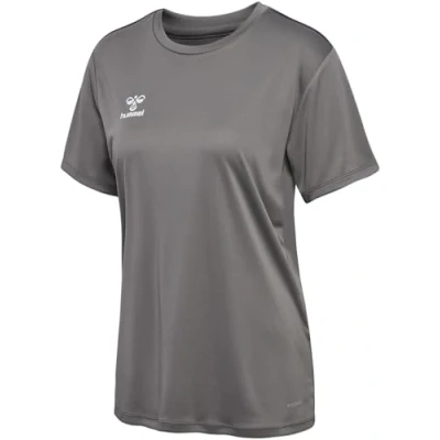 Afbeelding van Hummel Essential Tshirt basic, Dames, Maat: 40, Steel gray