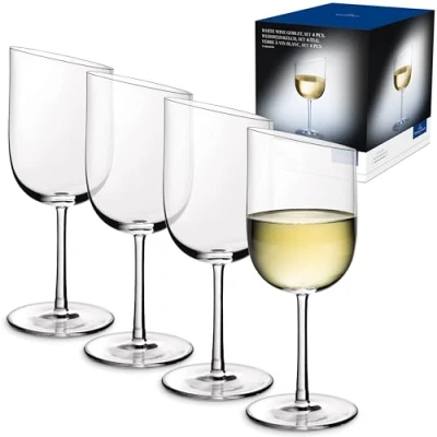 Afbeelding van Villeroy &amp; Boch NewMoon Witte Wijnglas 30 Cl Set Van 4 Transparant