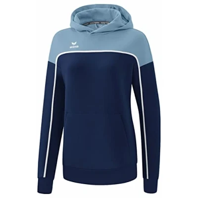 Afbeelding van CHANGE by erima sweatshirt met capuchon dames new navy/faded denim/wit