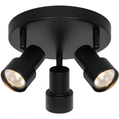 Afbeelding van Nordlux Boston 3x Plafondlamp GU10 Zwart