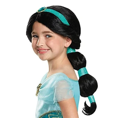 Afbeelding van Smiffys Disney Aladdin Jasmine Pruik Kinderen Zwart