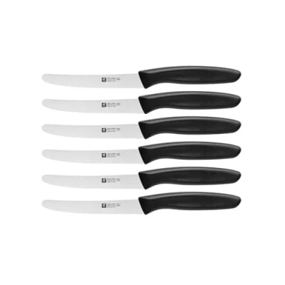 Afbeelding van zwilling Twin Grip Keukenmes met gekarteld, 6 delig, 12 cm lemmetlengte, nitrostaal