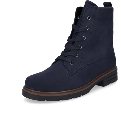 Afbeelding van Gabor Veterlaarzen voor dames, uitneembare binnenzool, beste pasvorm, Blauw.