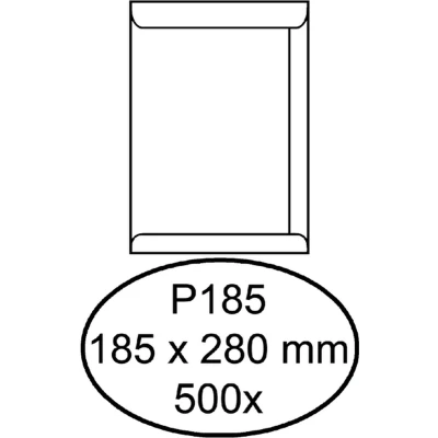 Afbeelding van Envelop Quantore akte P185 185x280mm wit 500stuks