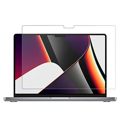 Afbeelding van ProCase displaybeschermfolie van gehard glas voor MacBook Pro 16 inch M2 2023/M1 Pro/M1 Max 2021, Mac A2780 A2485