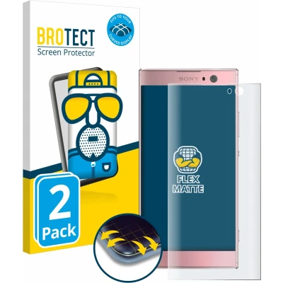 Afbeelding van BROTECT Screenprotector voor Sony Xperia XA2 / Dual Folie Beschermfolie matte volledig dekking (2 Stuks)