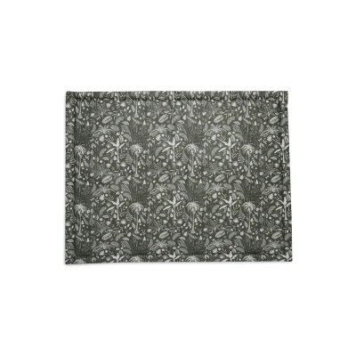 Afbeelding van Jollein Boxdek Botanical 75x95cm Leaf Green