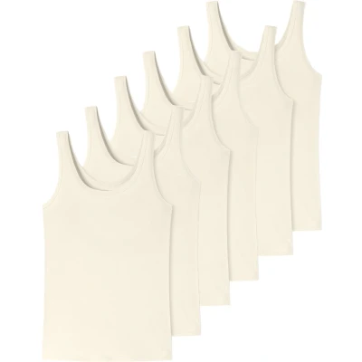 Afbeelding van uncover by Schiesser 6ER PACK Hemd, Dames, Maat: XL, Off white