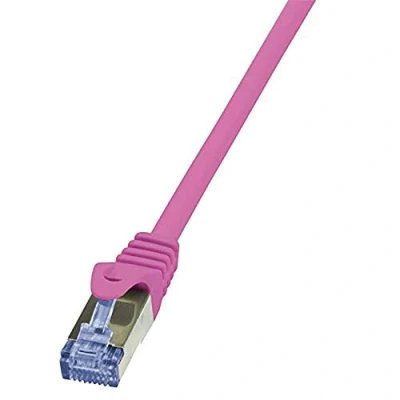 Afbeelding van LogiLink CAT6A S/FTP Patchkabel AWG26 PIMF roze 3,00m