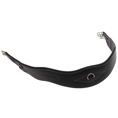 Afbeelding van Qhp Singel leer luxe stiksel Black 115 Singels paard
