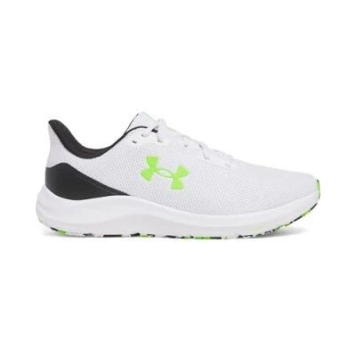 Afbeelding van Under Armour Ua Charged Pursuit 4 Sneakers voor heren, wit, zwart, hypergroen