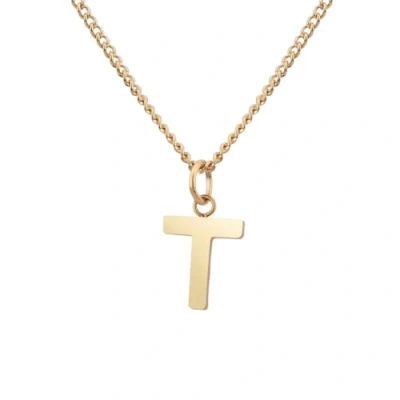 Afbeelding van ketting met letter in goud 18 karaat plating I voor dames Gepersonaliseerd cadeau Gouden hanger (T)