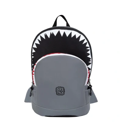 Afbeelding van Pick &amp; Pack Shark Shape Backpack M visible grey