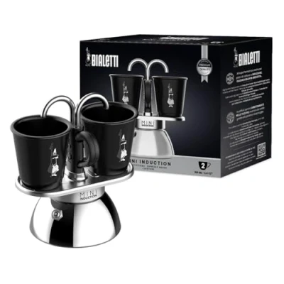 Afbeelding van Bialetti Mini Express Induction Percolator 0007310 Zwart