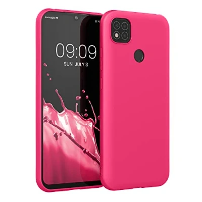 Afbeelding van kwmobile telefoonhoesje geschikt voor Xiaomi Redmi 9C Hoesje smartphone Back cover in neon roze