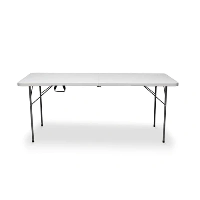 Afbeelding van KG KITGARDEN Draagbare klaptafel met automatische opening, 180 x 70 74 cm, wit