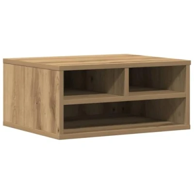 Afbeelding van vidaXL Printerstand Rook Eiken 49x40x22,5 cm Bewerkt Hout Artisan