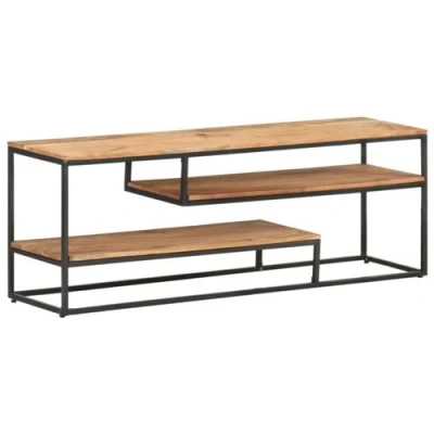 Afbeelding van Tv Meubel 130X30X45 Cm Massief Acaciahout