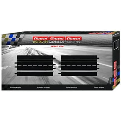 Image de Carrera 20601 Digital 132 &amp; 124 Evolution Accessoires Droites standard, 2pièces