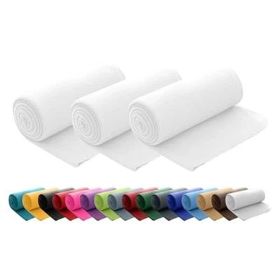 Afbeelding van wometo Set van 3 ÖkoTex fleecedeken, 130 x 160 cm, ca. 400 g, met pluisvrije rand en rand, turquoise petrol