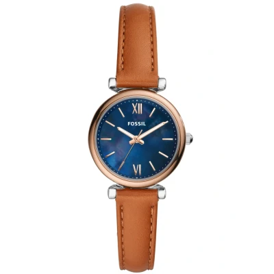 Afbeelding van Fossil dames Carlie Mini horloge ES4701 in de kleur Roségoud