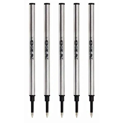 Afbeelding van rollerball Pen Navullingen van NEO +, Black Ink (Pack 5) compatibel met de meeste navulbare pennen