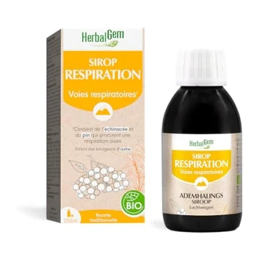 Afbeelding van Herbalgem Siroop Ademhaling Bio Kind volw 250ml