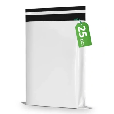 Afbeelding van RAGO® 25 stuks verzendzakken van kunststof, 35 x 45 cm, zelfklevende en ondoorzichtige verzendzakken, hersluitbare plastic zakken voor kleding, logistieke verpakking, transport