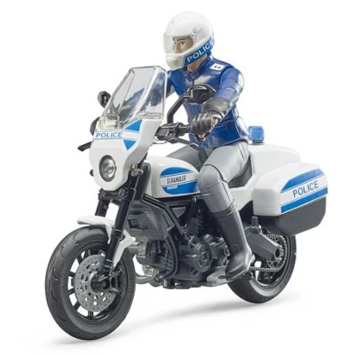 Afbeelding van Scrambler Ducati politie motorfiets van Bruder