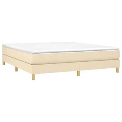 Afbeelding van Boxspringframe stof crmekleurig 160x200 cm