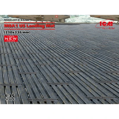 Afbeelding van 1:35 ICM 53200 M8A1 US Landing Mat 210x336mm Plastic Modelbouwpakket