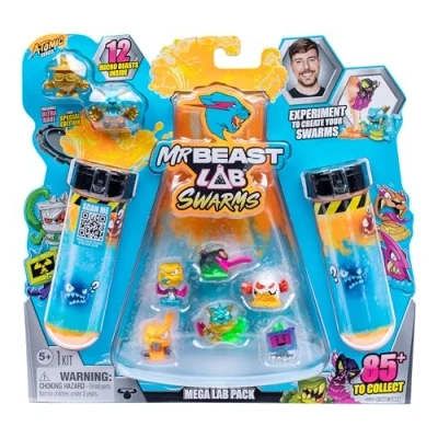 Afbeelding van MrBeast Lab Swarms Atomic Series Panter klauwen, 12 stuks, voeg water toe, schud de reageerbuis en onthul 2 van micro beesten 2,5 cm om te verzamelen