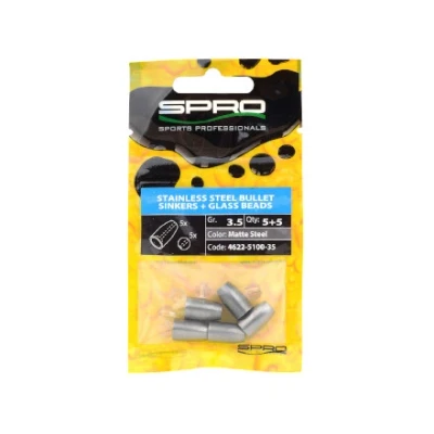 Afbeelding van Spro Stainless Steel Bullet Sinkers 5,3g Loodvervanger