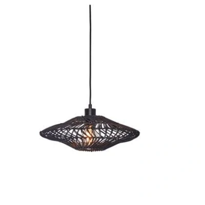 Afbeelding van GOOD&amp;MOJO Hanglamp Zanzibar Rotan Zwart Ø40x12cm