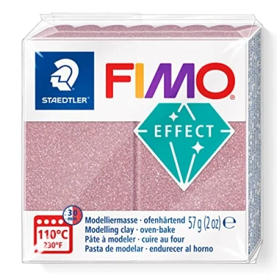 Image de STAEDTLER FIMO 8010 212 Pâte à modeler polymère durcissant au four Or rose pailleté 57 g