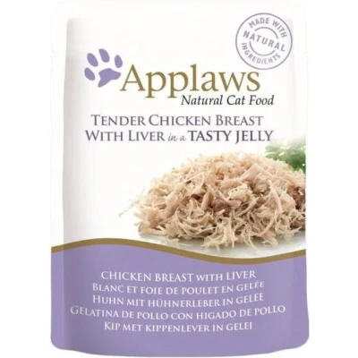 Afbeelding van Applaws Cat Chicken Breast &amp; Liver in Jelly 16 x 70 g