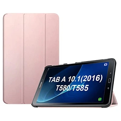 Afbeelding van FINTIE beschermhoes voor Samsung Galaxy Tab A (2016) SM T580 T585 10,1 inch Ultradunne en lichte tablet met automatische slaap/wekfunctie, roségoud