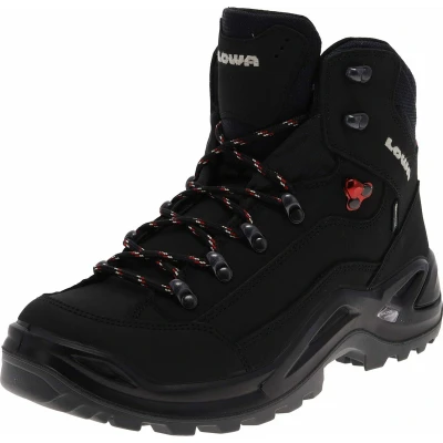 Afbeelding van Lowa Renegade GTX MID Bergschoenen, Heren, Maat: 44, Schwarz/rot Nubukleer/ textiel
