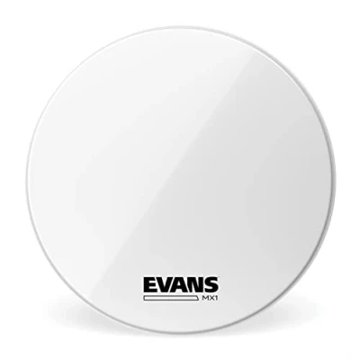 Image de Evans BD18MX1W Peau de grosse caisse fanfare blanche MX1, 18 pouces