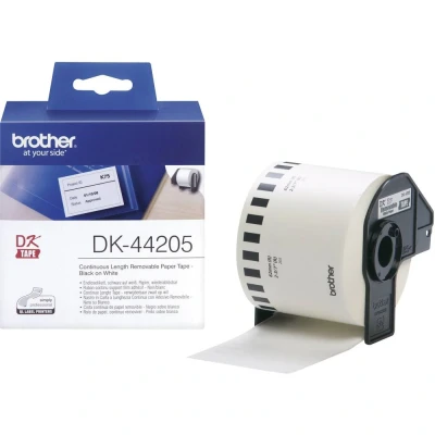 Afbeelding van Brother DK 44205 Etiket Zwart op wit (62 mm)