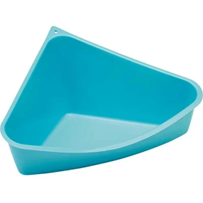 Afbeelding van Savic plastic knaagdiertoilet driehoek blauw Gebr. de Boon